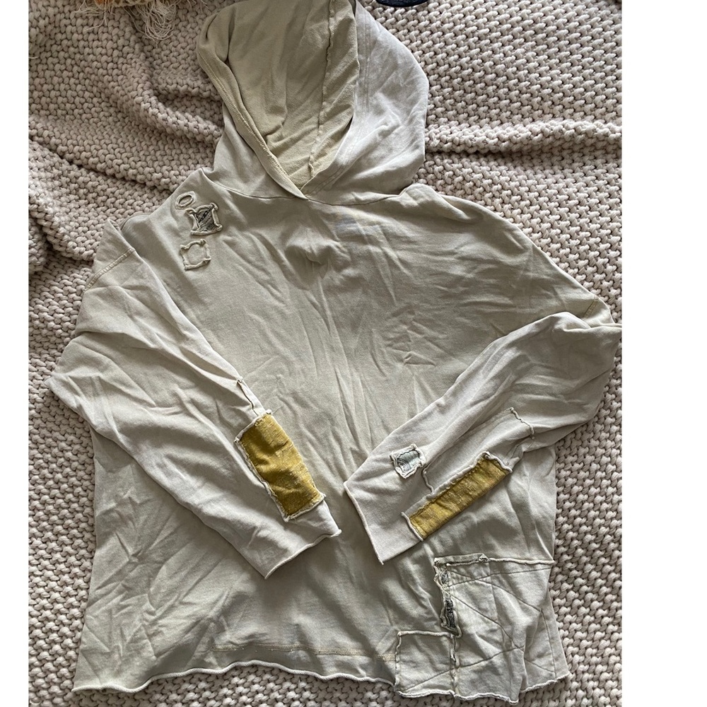 Three Bird Nest Patchwork Pullover